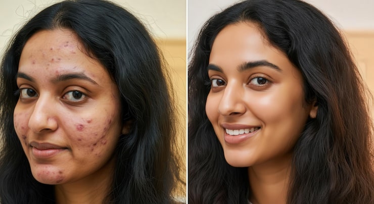 Acne Before & After Result 1
