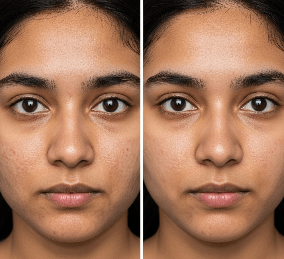 Acne Scars Before & After Result 1